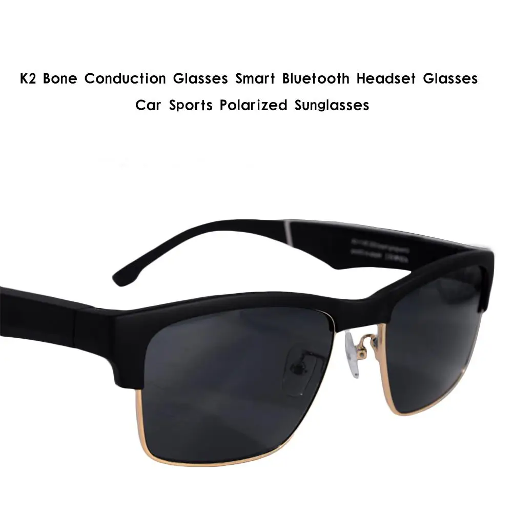 K2 Open Oriention Audio Glasses Smart Wireless Bluetooth Headset Glasses Car Sports Sunshade Polarized Bluetooth Glasses for Men