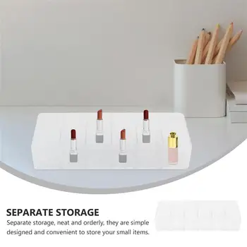 

Lip Gloss Storage Case Desktop Lipstick Cosmetic Container (Transparent)