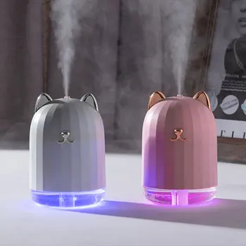 

ELOOLE Ultrasonic Air Humidifier 280ml Aroma Essential Oil Diffuser Fogger Mist Maker with Romantic Color LED Lamp Humidificador