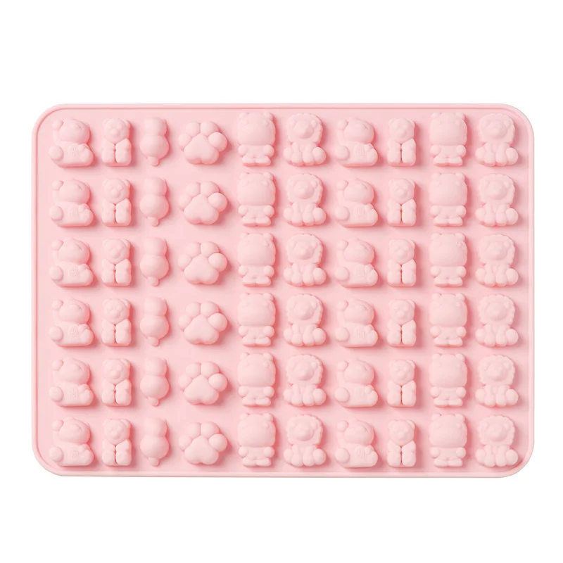 3 Pink QQ сахарная форма высокая термостойкость фруктовая форма в виде животных DIY шоколадная мягкая Конфета Желе торт 3D силиконовая форма для выпечки - Цвет: 3 Pink
