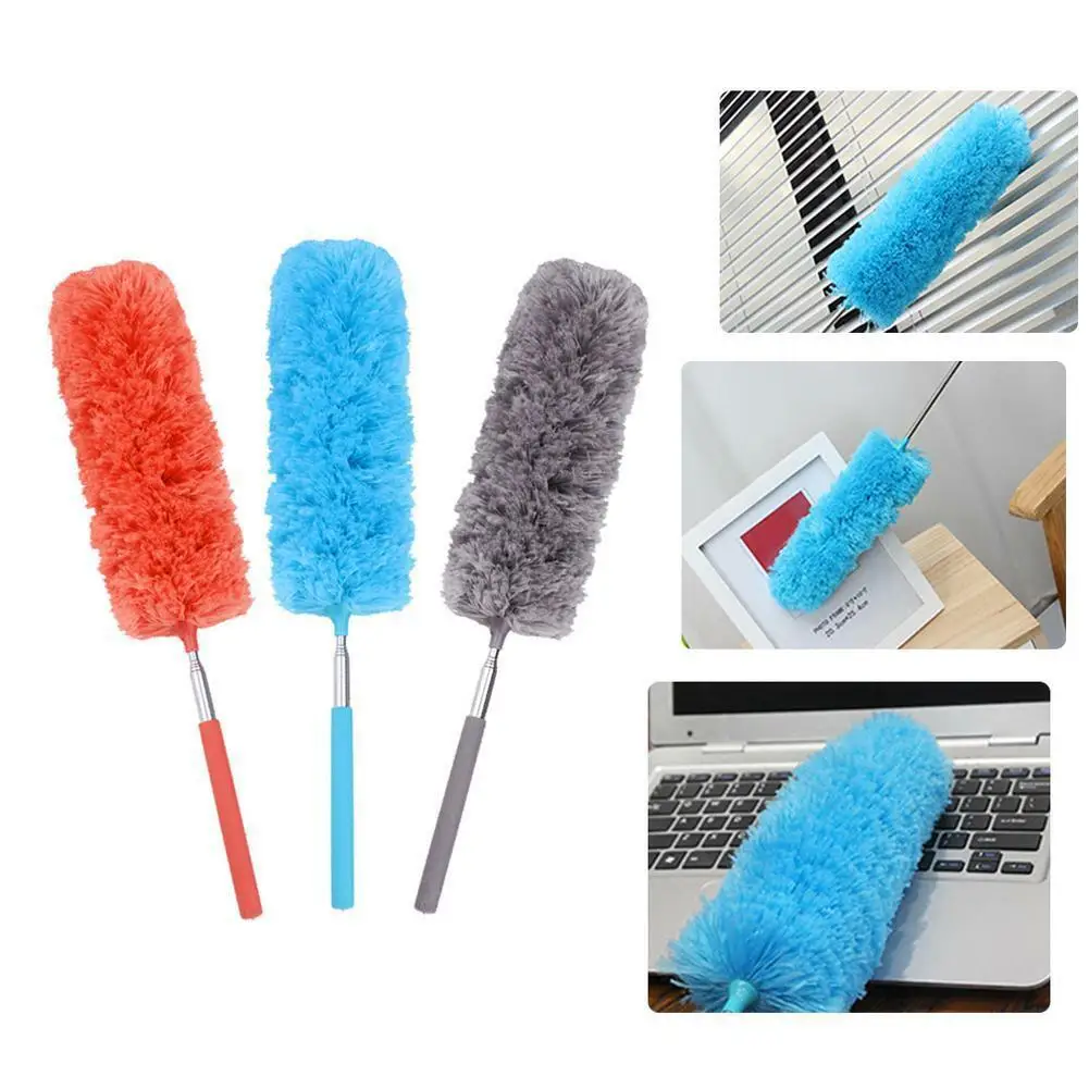 

Telescopic Extend Microfiber Duster Dusting Brush Desk Car Soft Cleaning Tool
