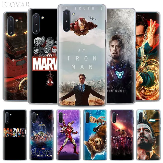 US $1.83 Marvel Iron Man Endgame Case for Samsung Galaxy Note 10 Plus 8 9 S10 S9 Plus S10e A30 A40 A50 A70 H