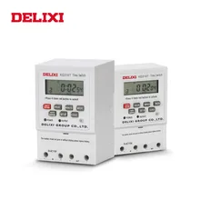 DELIXI AC 220V Interruptor do Relé de Tempo Display Digital LCD de Energia Programável Semanal 7 Dias Temporizador Eletrônico de Controle para água bomba
