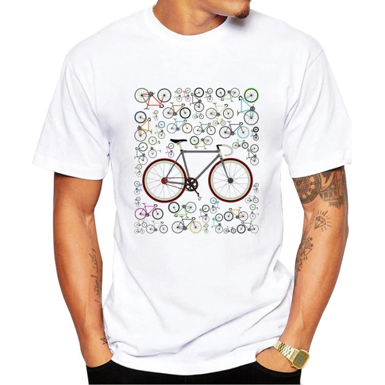 Мужская забавная Футболка с принтом Love Fixie Road Bikes для любителей велосипедов