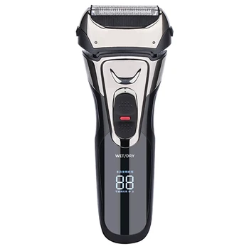 

Fk-605 Reciprocating Electric Shaver Full Body Washing Three Blade Head -Up Sideburner Usb Fast Charge