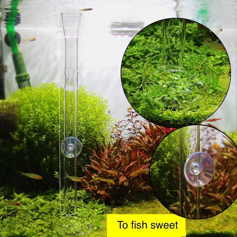 Shrimp Feeding Tube And Dishs Fish Tank Ring and Basin for Glass P7Ding |
