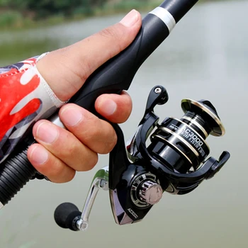 Spinning Fishing Reel 12BB Bearing Balls 1000-6000 Series Metal Coil Spinning Reel Boat Rock Fishing Wheel 1