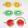 Summer Fruit Shape Ice Cooling Gel Eye Mask Eye Patches Cover Sleeping Mask Fatigue Relief Dark Circles Eye Pads Skin Care