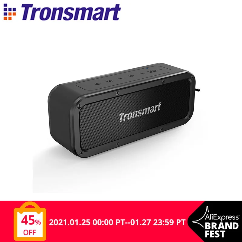 Tronsmart Force Беспроводная Колонка Мощностью 40Вт с Поддержкой Bluetooth 5.0 Защитой от Воды