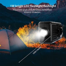 Солнечный кривошипно-Погодный радиоприемник с AM/FM светодиодный фонарик лампа для чтения 2000 мАч Внешний аккумулятор usb зарядка для пеших прогулок и путешествий в помещении