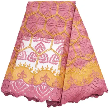 

African Lace Fabric 2020 High Quality With Stones Nigerian Lace Fabrics For Wedding Dress French Mesh Fabric N3020