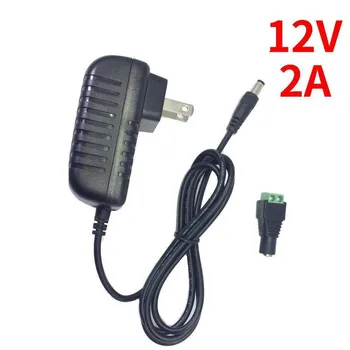 

12V LED Strip Power Supply 2A For LED Strip Light with DC Female Barrel Connecto EU plug Strip light 20 Led tape
