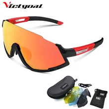 VICTGOAL, велосипедные очки, поляризационные, мужские, велосипедные солнцезащитные очки, уф400, спортивные очки для бега, с 5 линзами, MTB, велосипедные очки TR90