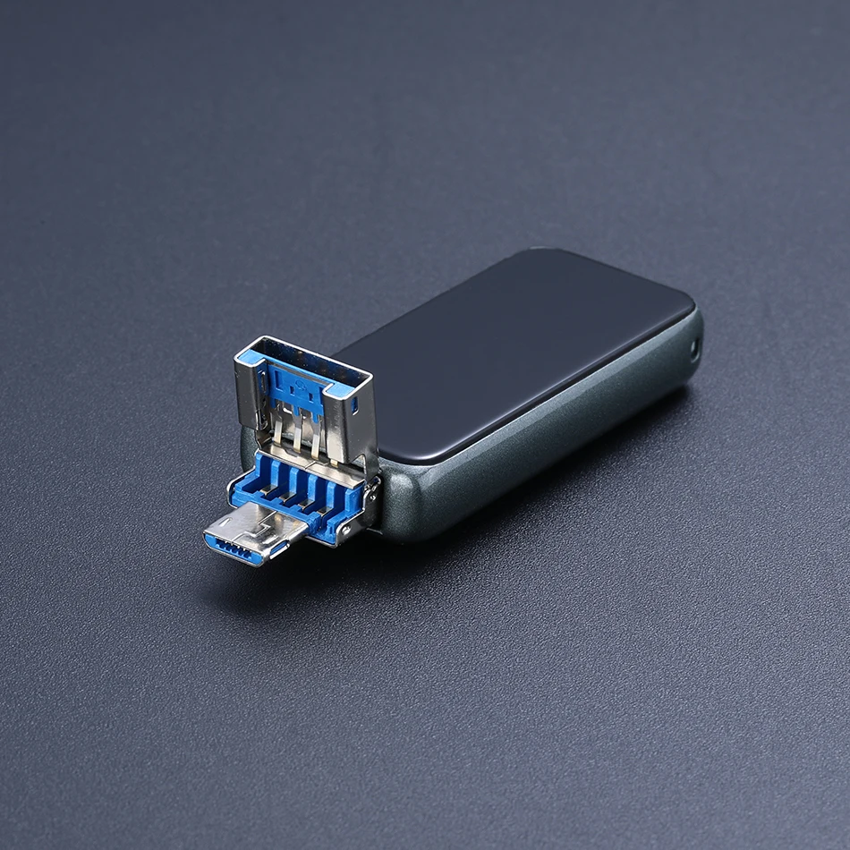 Supersonic 3 в 1 USB3.0 Металл n стекло USB флэш-накопитель 32 Гб 64 Гб 128 Гб флэш-накопитель для iPhone/iPad/PC/Touch ID/Android