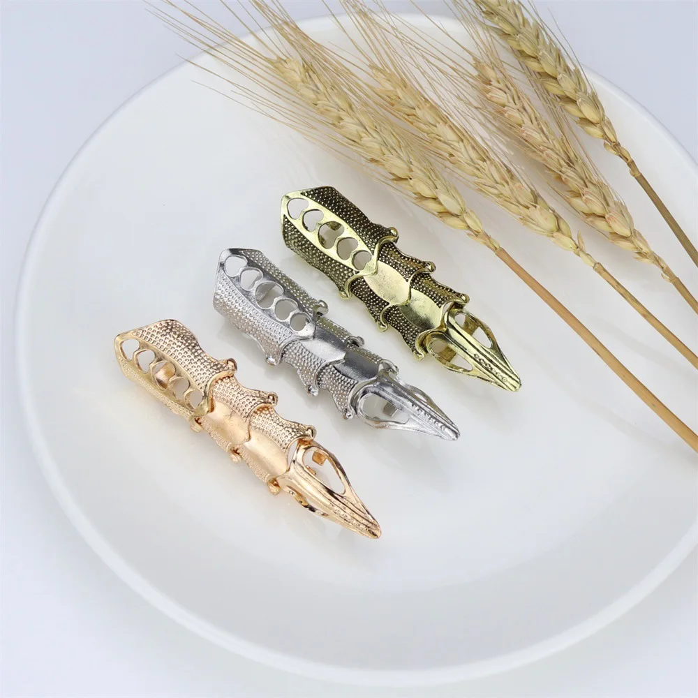 Finger Ring Rock Scroll Joint Armor Knuckle Metal Claw Punk Rings jewelry accessories silver ring wedding rings stainless steel ring ring set adjustable rings wedding ring gold color rings