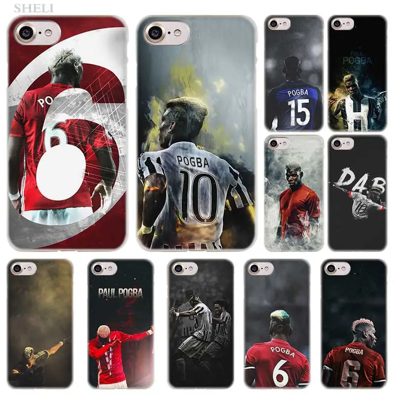 PlusFootball изображение Paul Pogba модный прозрачный чехол для iPhone Си р XS Max XR X 4S 5S SE 6 6s 7 8 Plus