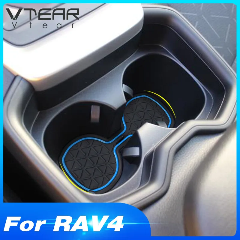 Vtear for Toyota RAV4 XA50 RAV 4 door groove mat anti slip rubber gate slot pad car nterior car-styling accessories 2019 2020