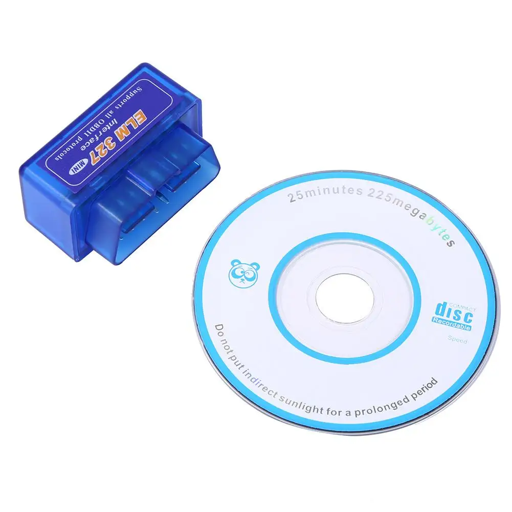 Мини ELM327 Bluetooth V2.1 OBDII Автомобильный диагностический инструмент ELM 327 OBD2