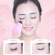 Ультразвуковая электрическая щетка для очищения лица Вибрация кожи удалить угри очиститель пор водонепроницаемый силиконовый спа для лица TN