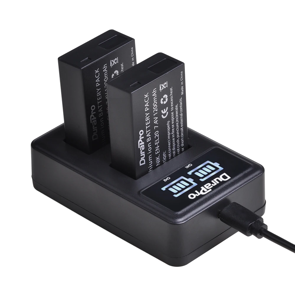 4 шт. 1200 мАч EN-EL20 EN EL20 сменный аккумулятор+ светодиодный USB Двойной аккумулятор зарядное устройство для Nikon 1 J1 J2 J3 S1 Coolpix A1 AW1 камеры
