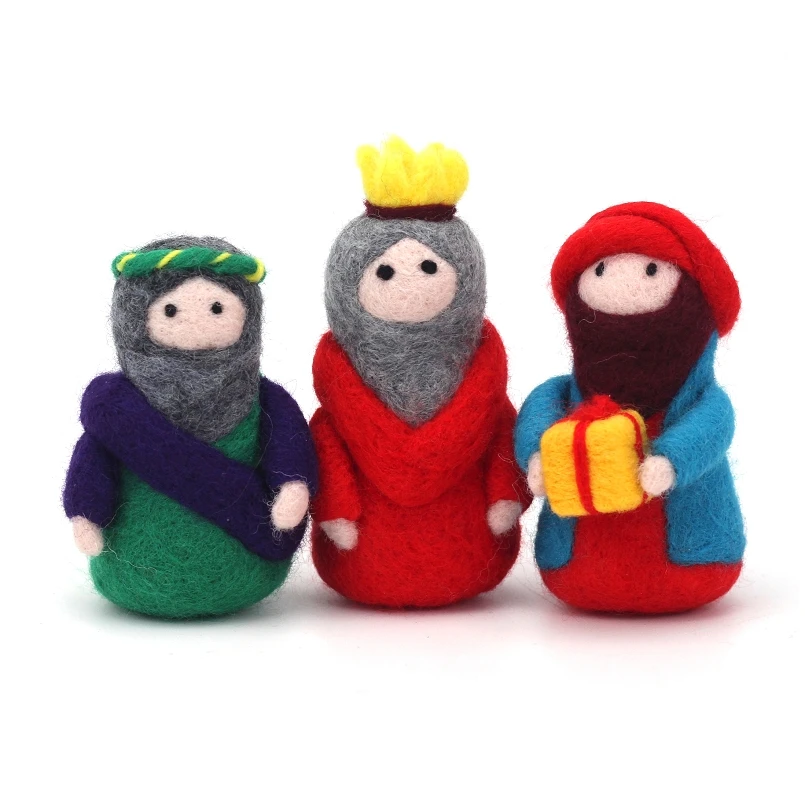 Jesus Series DIY Needle Felting Kit &ndash; Sustainable Wool, Soft Colors, Perfect for Kids & Craft Lovers