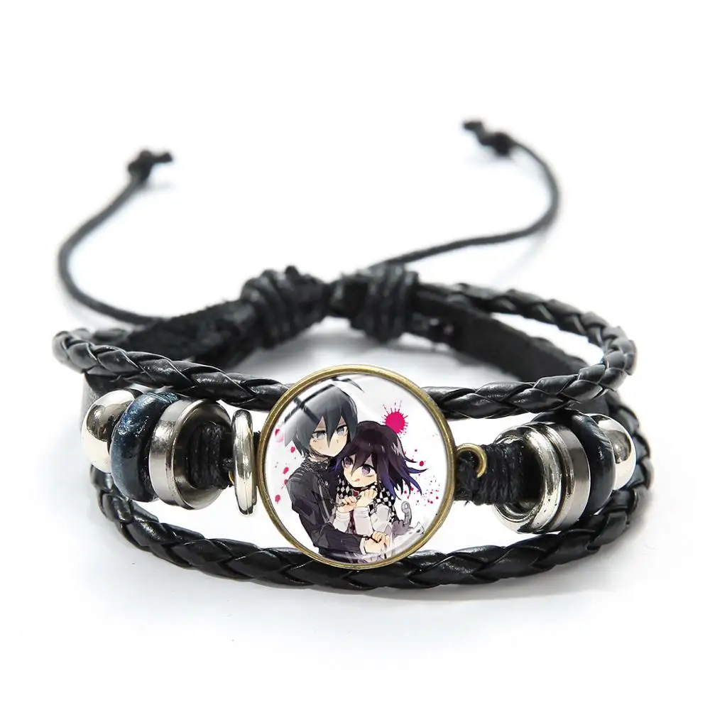 Style 6 SONGDA Аниме игры Danganronpa V3: Killing Harmony браслет Oma Kokichi Kawaii мультяшная фигура плетеный кожаный браслет - Окраска металла: Style 6