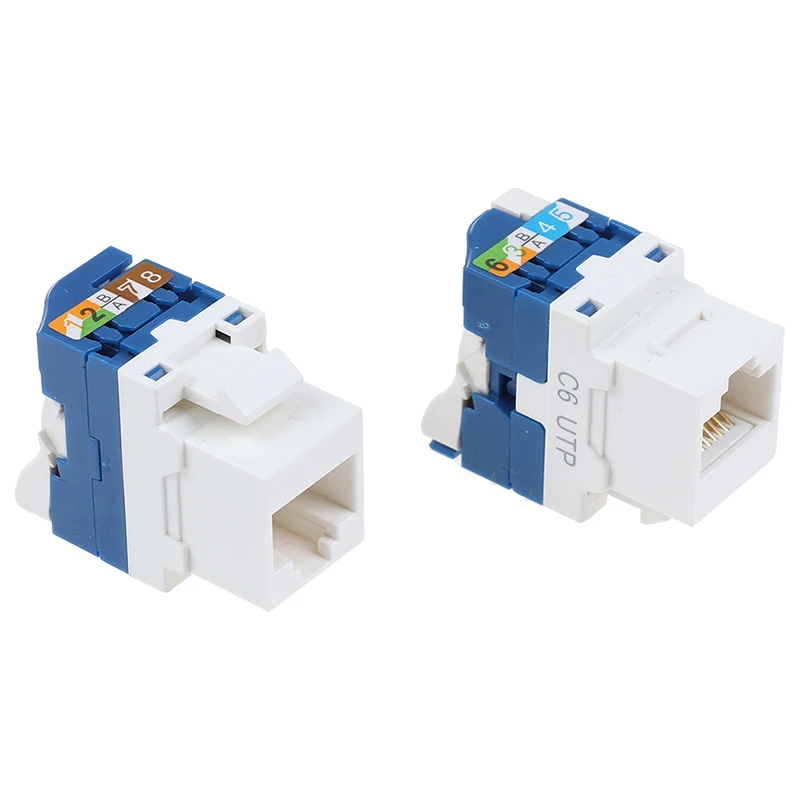 1 шт. CAT6 инструмент меньше Keystone Jack, AMPCOM RJ45 самоблокирующийся Cat.5e Keystone модуль адаптер без пробивочного инструмента необходимые муфты