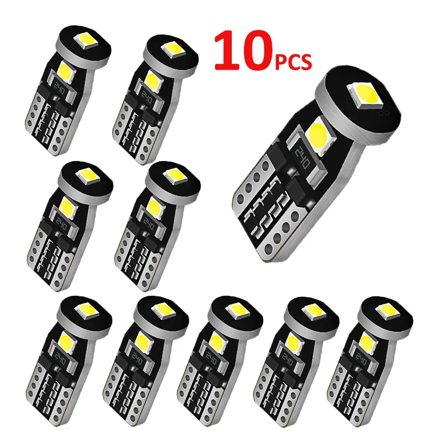10 шт. T10 Led Canbus W5W светодиодные лампы 168 194 сигнальная Лампа Купол Чтение номерного