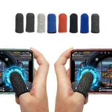 2 pièces/1 paire respirant jeu contrôle doigt couverture anti-transpiration anti-rayures écran tactile jeu doigt pouce manchon gants pour PUBG