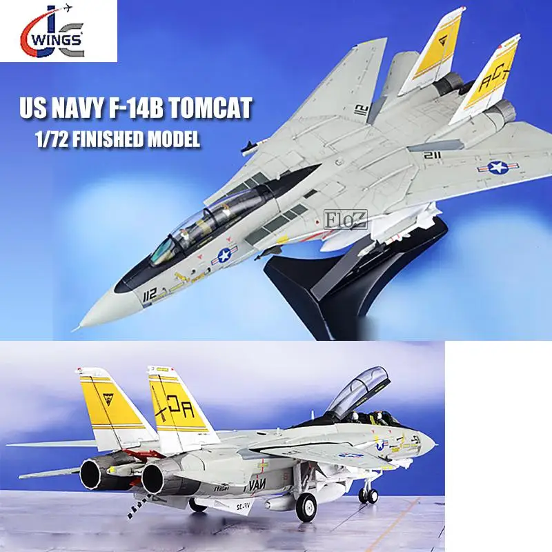 JC Крылья ВМС США F-14B Tomcat 1/72 литье под давлением модель самолета