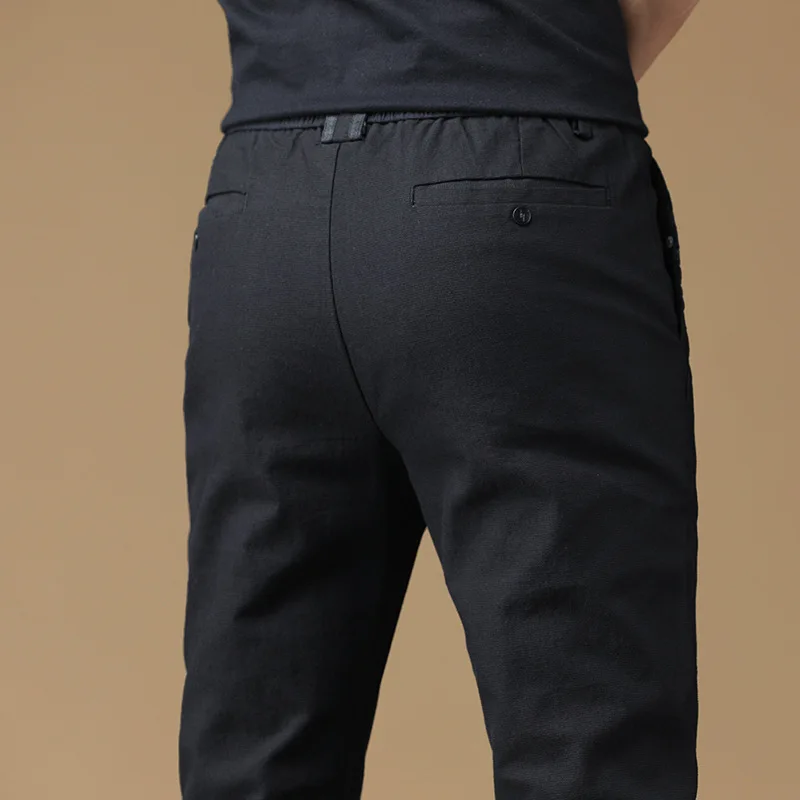 

Thin Casual Pants Men Summer Smart Business Office Pencil Pants Formal Trousers Male 2020