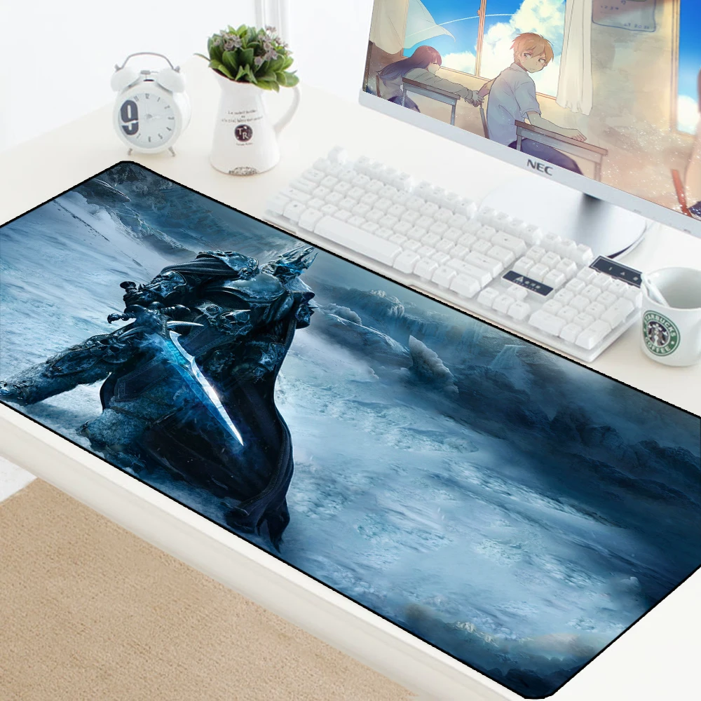 Warcraft коврик для мыши XL большой коврик для мыши Противоскользящий большой стол игровой геймер Коврик для мыши 70x30 см резиновая запирающая кромка компьютерный коврик