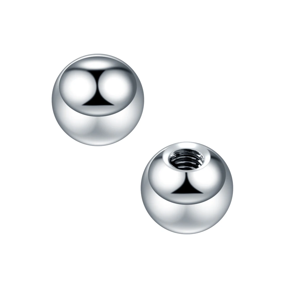 Piercing Jewelry Body Piercing Earrings Ear Piercing Jewelry Body Piercing Jewelry Body Jewelry 10Pcs/50Pcs G23 Titanium Accessories Earring Balls Nipple Piercings Nose Eyebrow Piercings Screw Balls Replacement Attachments