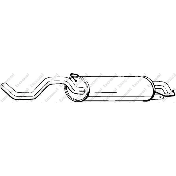 Глушитель Задняя Часть Vw G4 1, 4 97- Bosal арт. 279399