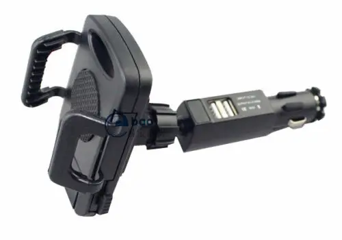 Двойной USB 2 порта автомобильное зарядное устройство держатель телефона для samsung Galaxy S10 S9 S8 S7 S6 Note 10 9 8 для iPhone X XS XR 8 7 6 6S Plus