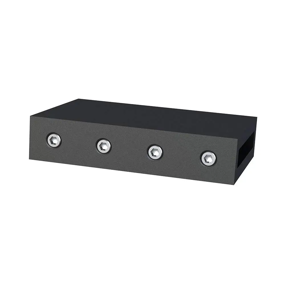 Matte Black Bi Parting Sliding Barn Door Hardware Connector For 1