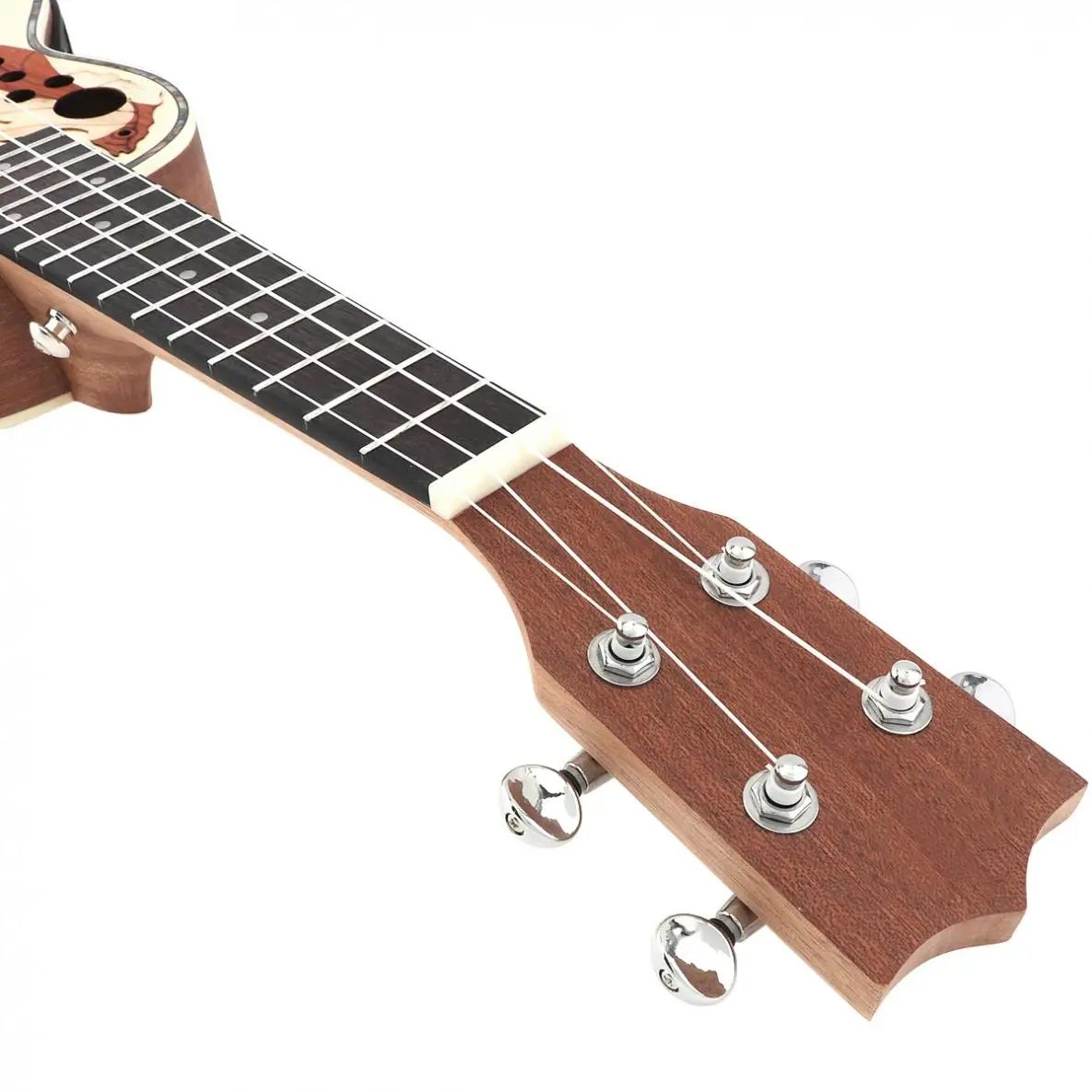 21 дюймов Ель эквалайзер сопрано Ukelele 15 Лады электроакустическая 4 струны гитары со встроенным эквалайзером звукоснимателя
