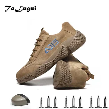 

Work Shoes For Men Smash and Puncture-Proof Safety Shoes Breathable Light Industrial Casual Steel Toe Shoes Male Dropshipping