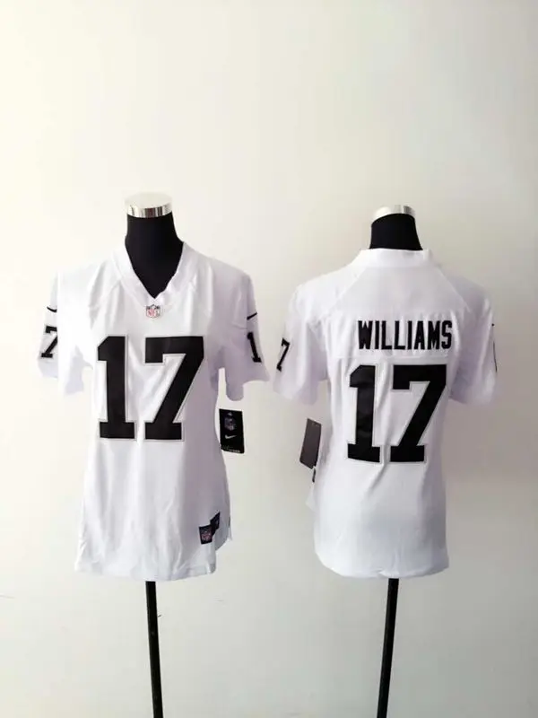 Бежевый Женские Окленд s, 4 Derek Carr 89 Cooper 24 Charles Woodson 34 Bo Jackson 52 Khalil Mack Jersey - Цвет: Бежевый