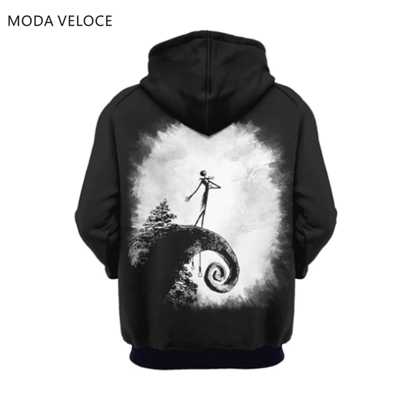 MODAVELOCE Moonlight худи из полиэстера с шерстью повседневная мужская толстовка с капюшоном, толстовка с капюшоном, тонкие толстовки с капюшоном в стиле аниме, толстовки черного цвета