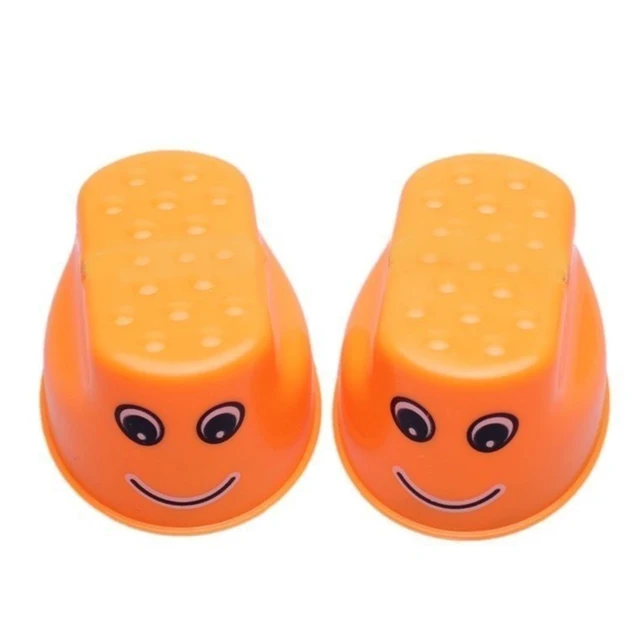 OCDAY 7 Colors 1pc Walk Stilt Jump Toy Plastic Smile Face Pattern Children Outdoor Fun Sports Balance Training Toy Best Gift 5