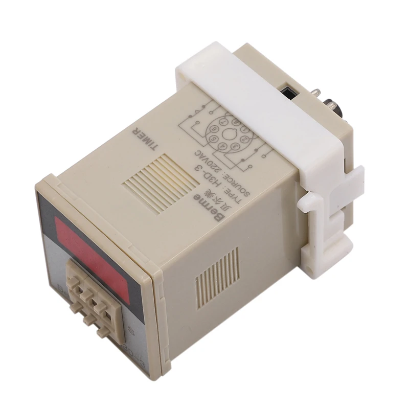 H3D-3 AC220V цифровой светодиодный Время задержки времени таймера реле времени Управление переключатель 999 сек 8-Pin огнестойкая оболочка из ПВХ