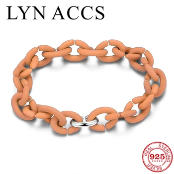 

Original 925 Round Beads Charm Hard Rubber Bracelet Bangle for Women Girl Fine Jewelry Mens Bracelets 2020