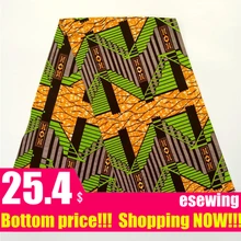 Новая африканская настоящая восковая Ткань 6 ярдов Хлопок Воск Анкара ткань настоящий голландский воск ткань