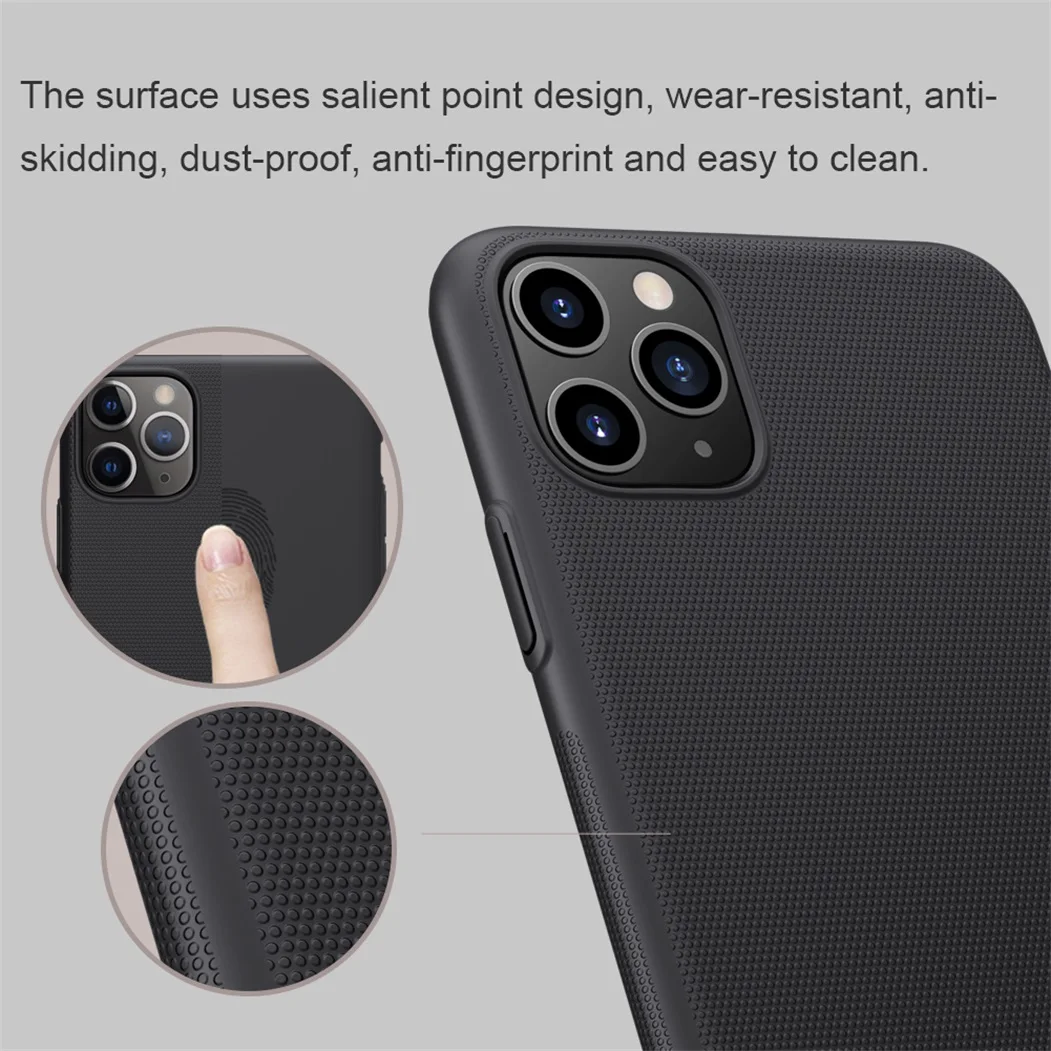 Чехол Nillkin для iPhone 11 Pro Max(5,8/6,1/6,5), суперматовый защитный чехол из жесткого поликарбоната, защитная задняя панель для телефона, чехол для iPhone11 Pro