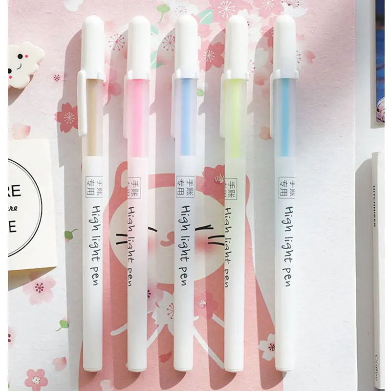 

10 Color Highlight Pens Art Markers Pen Watercolor Painting Brush Pen Manga Drawing Set Art School Supplies Office Accessories