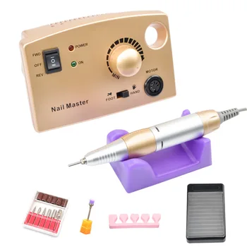 

Nail Drill Machine 35000RPM Gold Maniure Machine Nail Drill Bit Nail Polisher Tool