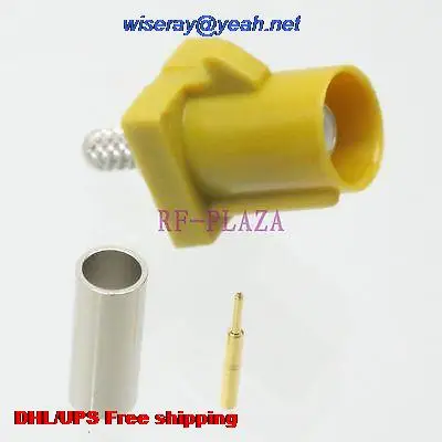 DHL/EMS 100 шт. разъем коннектор Fakra SMB K 1027 мужской обжим разъема RG174 RG316 LMR100 кабель-A3