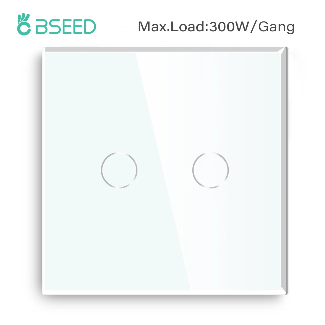 1-канальный сенсорный переключатель Bseed стандарт ЕС 2 комплекта 300 Вт черный белый