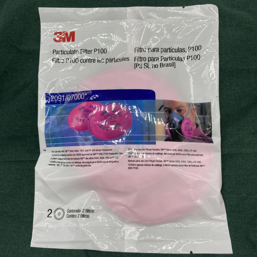 10PCS 2091 P100 Filter Cotton Anti-Glass Fiber Dust Cover Particulate Particles Dustproof for 6200 7000 7502 Series - Famidy.com